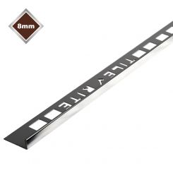 8MM L SHAPE PRO+ TILE TRIM