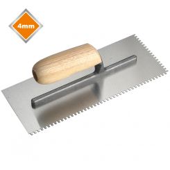 4mm HIGH CARBON STEEL U NOTCHED MOSAIC TROWEL