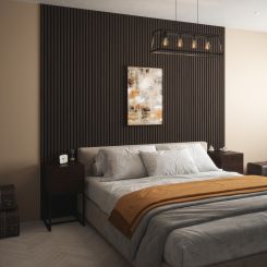 ACOUSTIC WALL PANEL DARK OAK