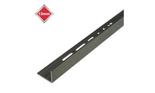 12mm L Shape Brushed Platimum Aluminium