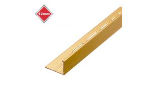 12mm L Shape Matt Brushed Gold