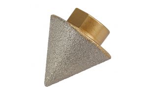 M14 2-38MM GOLD BRAZED DIAMOND MILL CONE DRILL