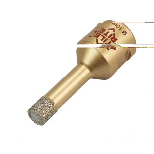 10MM M14 GOLD BRAZED DIAMOND DRILL BIT