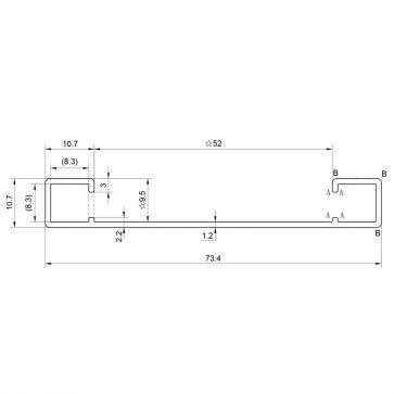 9.5MM ACCENT TRIM BRIGHT SILVER