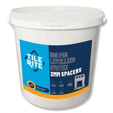 500 PCS BIG TUB 2MM GREY LEVEL SPACER