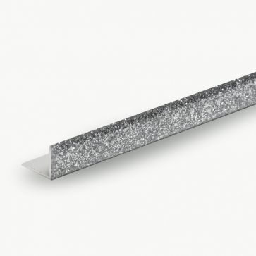 10MM SILVER GLITTER L SHAPE TILE EDGE